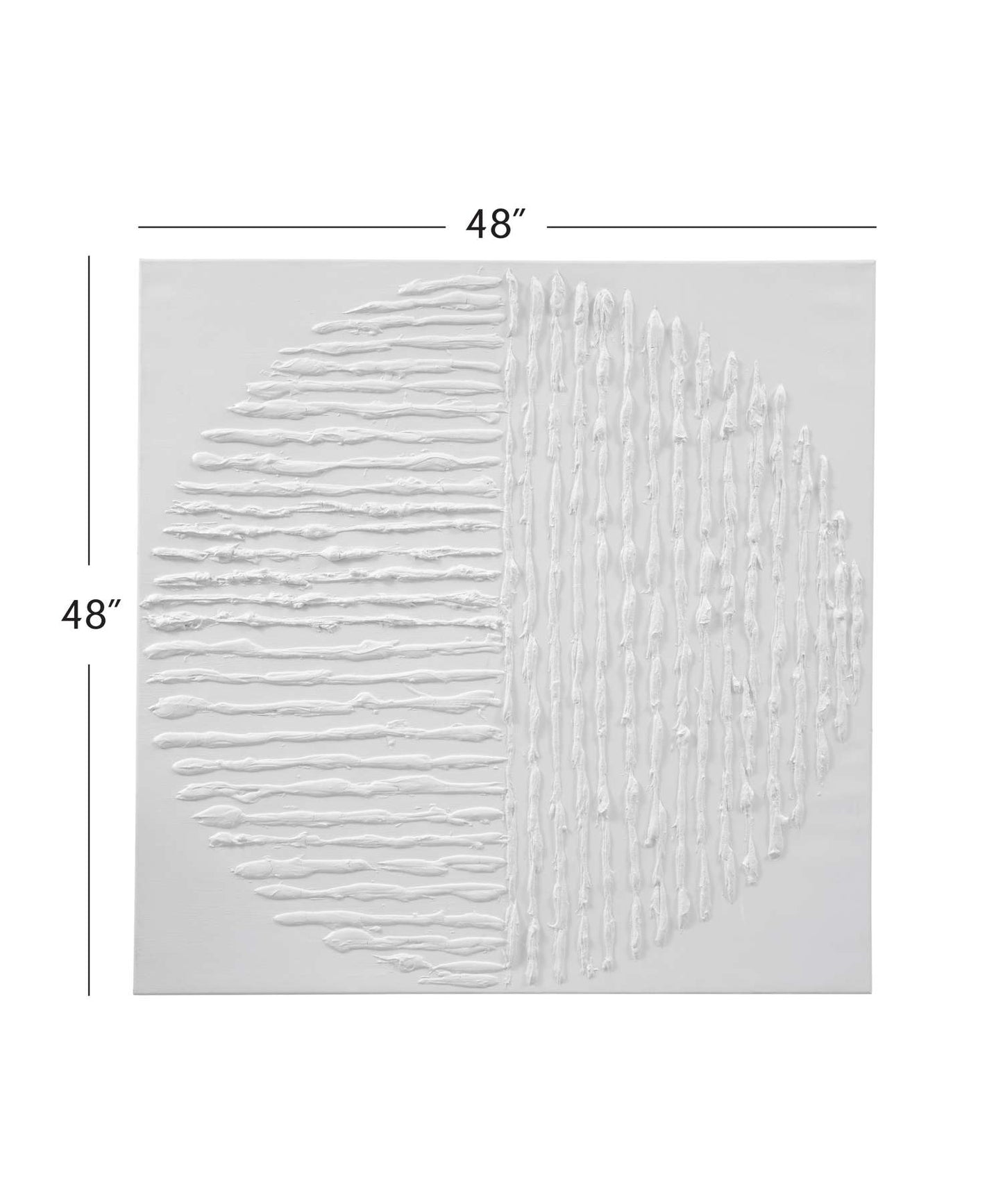 Textured Circle Canvas Art - Dimensional