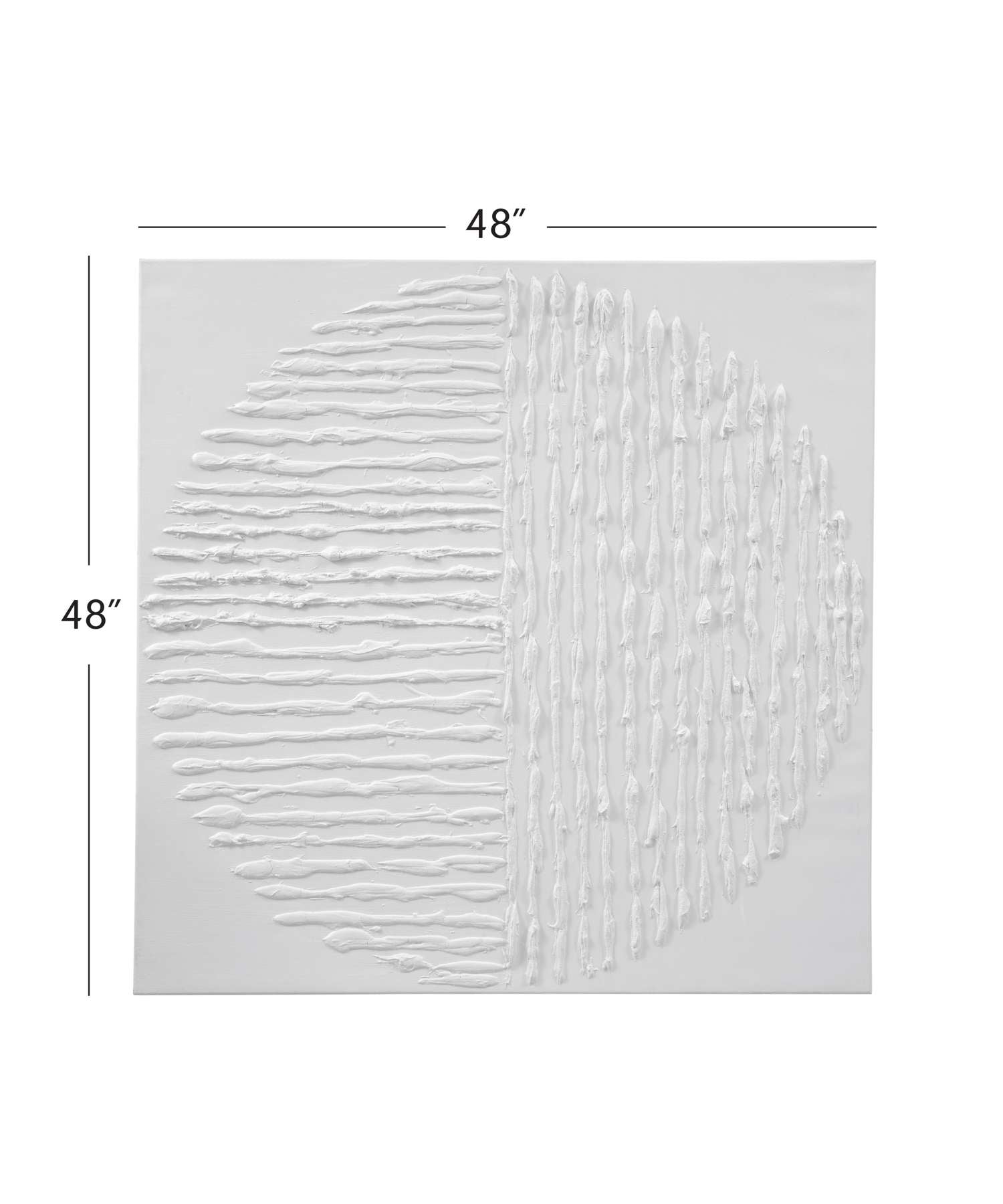 Textured Circle Canvas Art - Dimensional