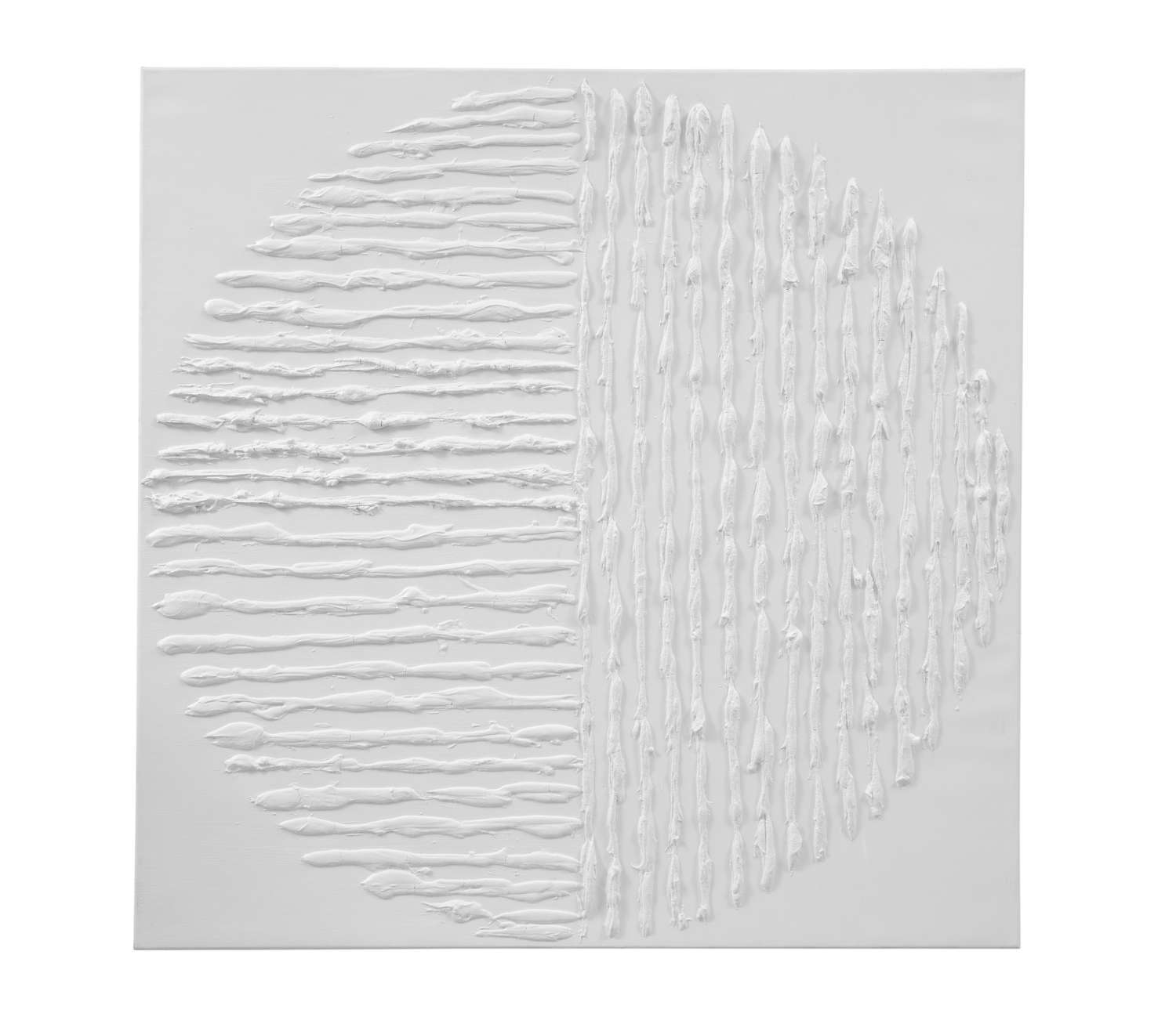 Textured Circle Canvas Art - Straight On