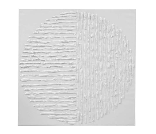 Textured Circle Canvas Art - Straight On