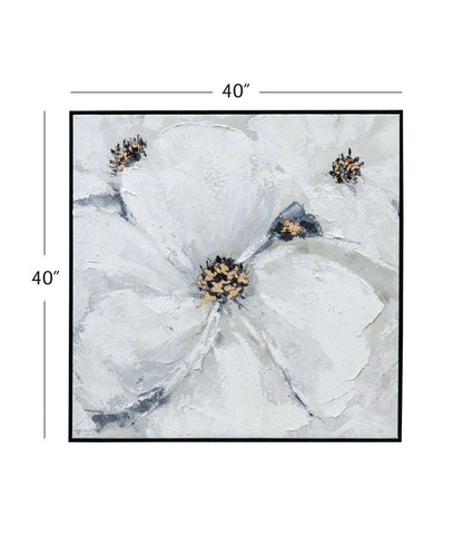Dogwood Framed Canvas - Dimensional