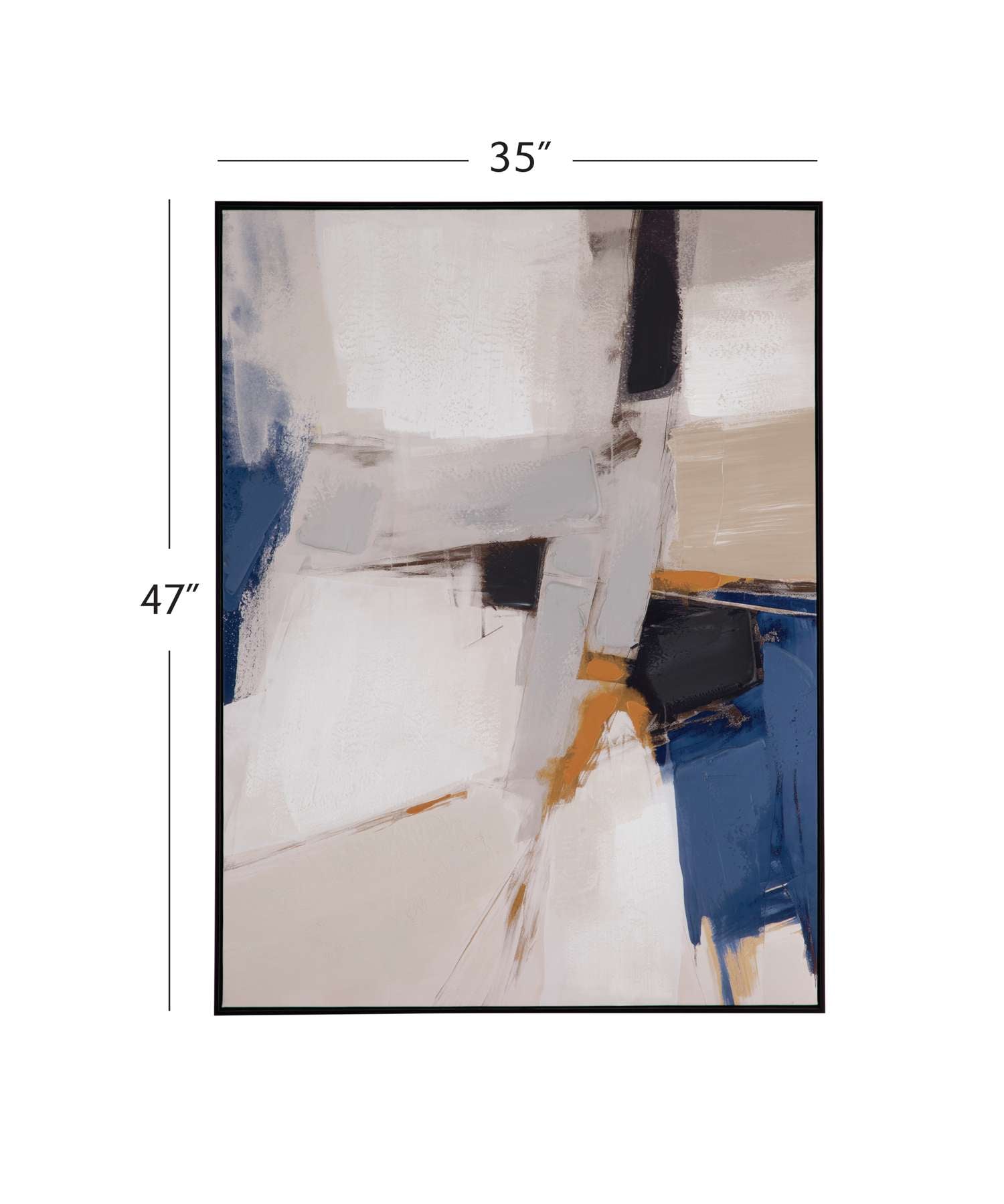 Denisa II Framed Canvas - Dimensional