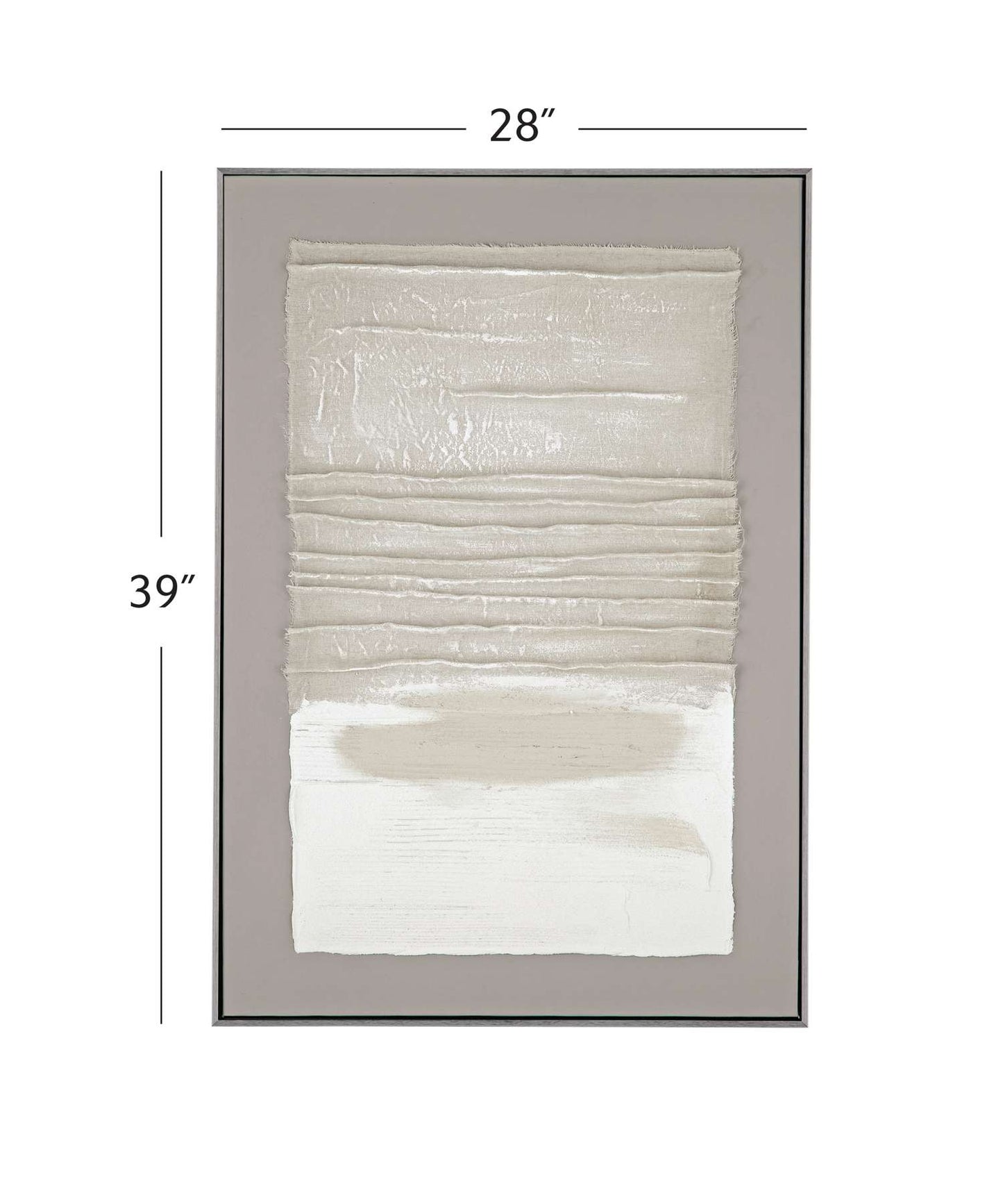 Zole II Framed Canvas - Dimensional