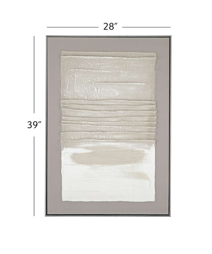 Zole II Framed Canvas - Dimensional