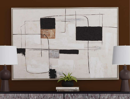 Quartershot Framed Canvas - Room Scene