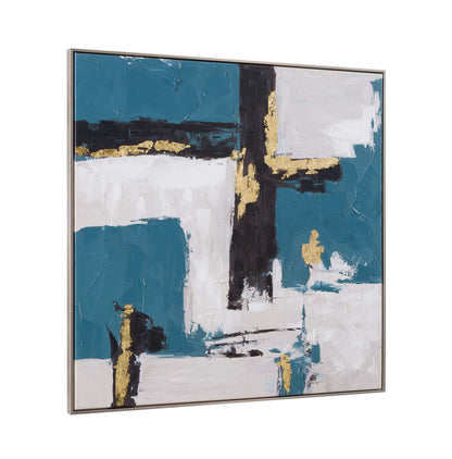 Around About Framed Canvas - Angle