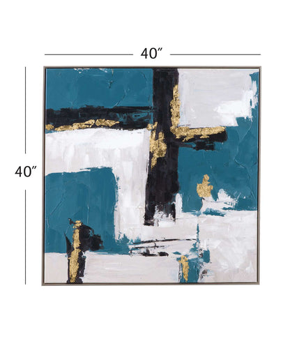 Around About Framed Canvas - Dimensional