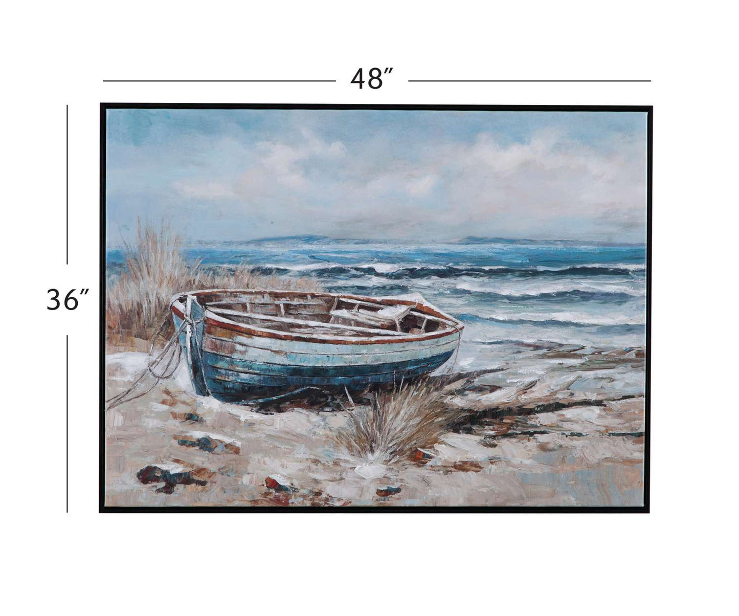 Mo Bay Framed Canvas - Dimensional