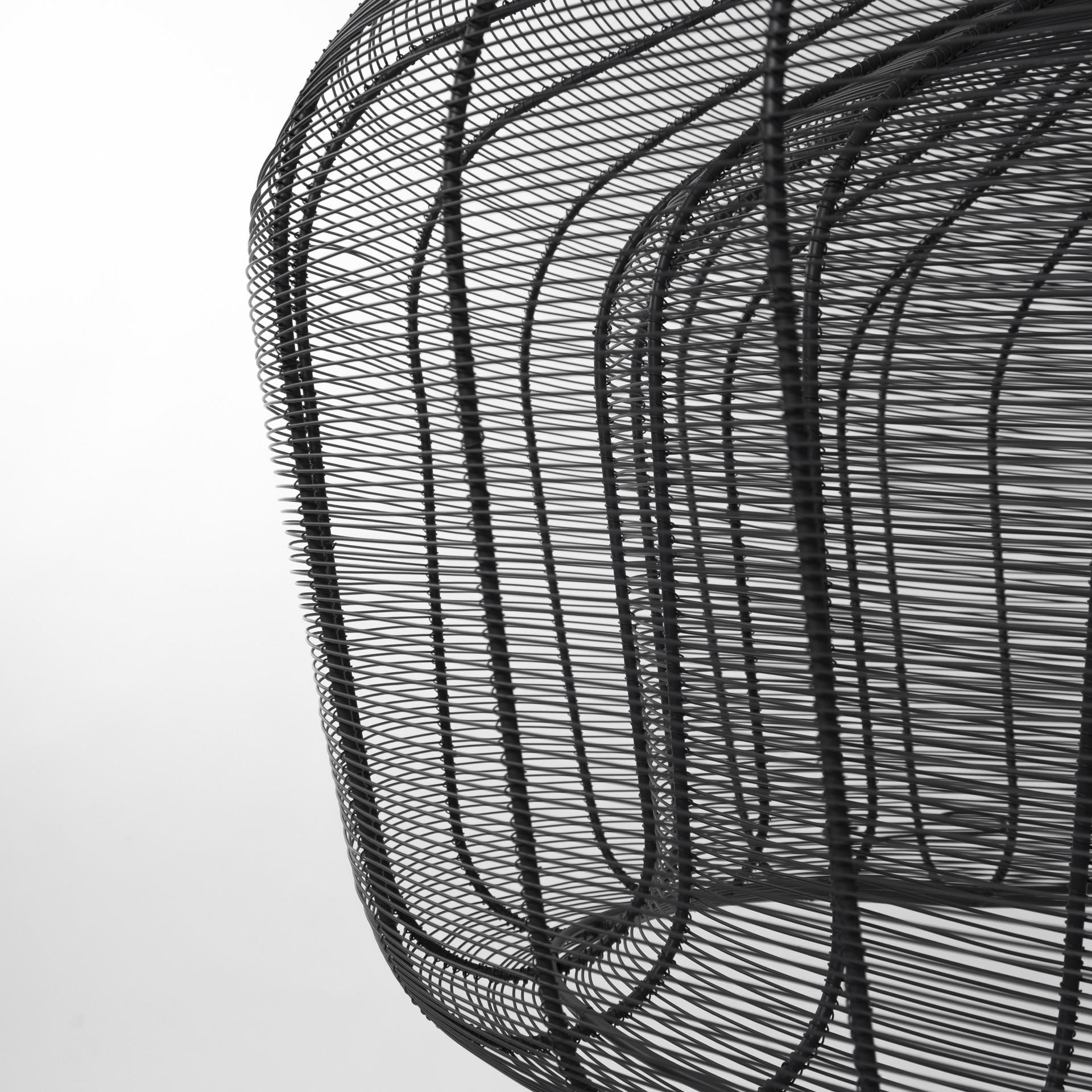 Black 4 Light Chandelier w/ Shades