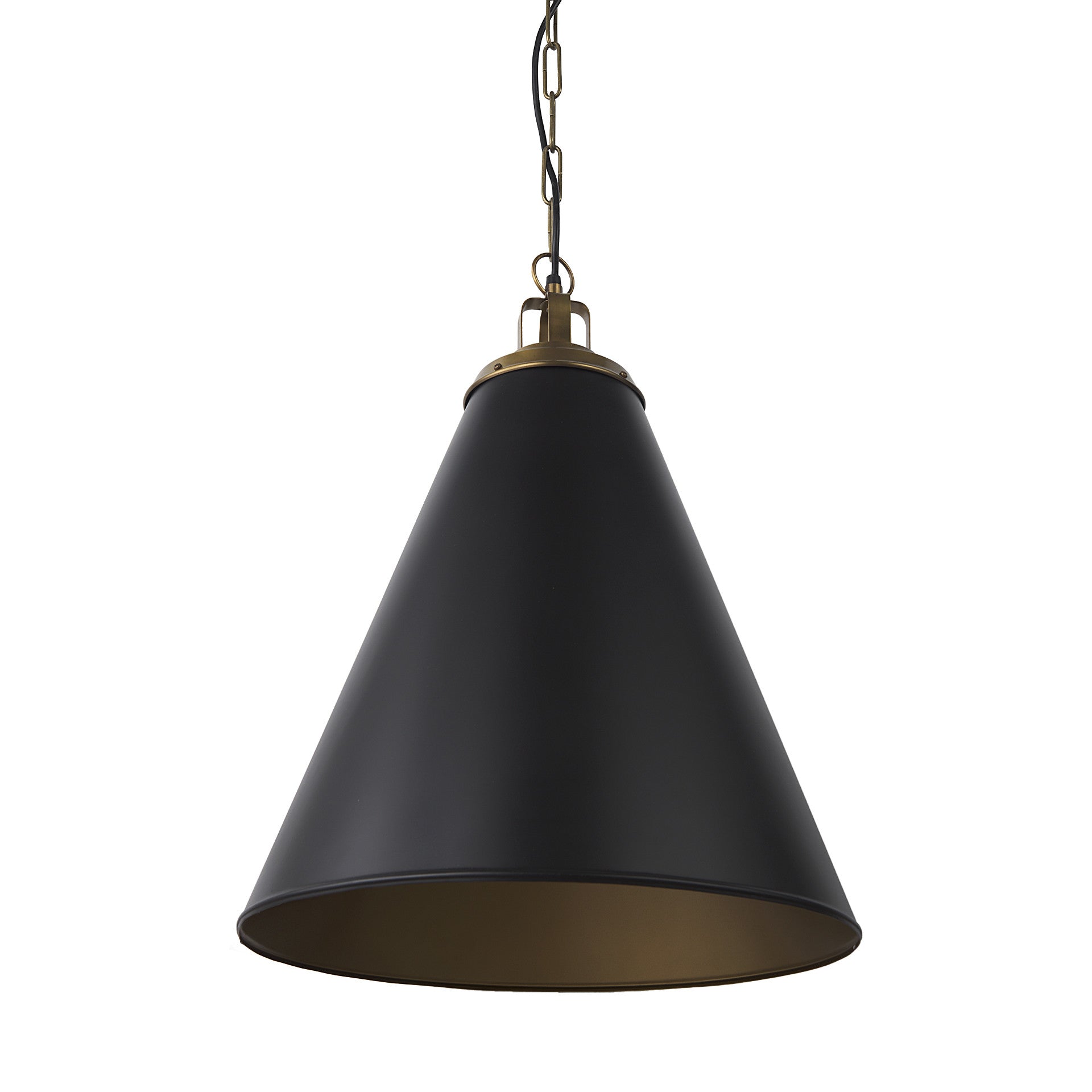 Black Single Ceiling Light w/ Shades
