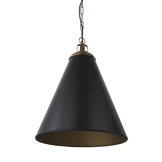 Black Single Ceiling Light w/ Shades