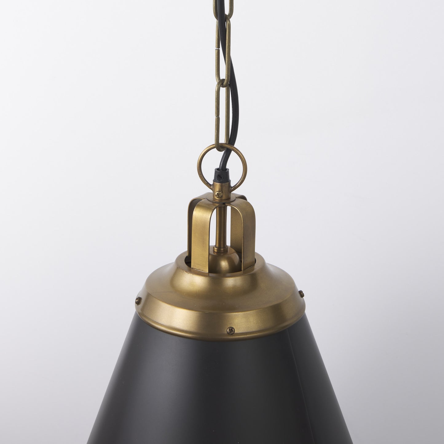 Black Single Ceiling Light w/ Shades