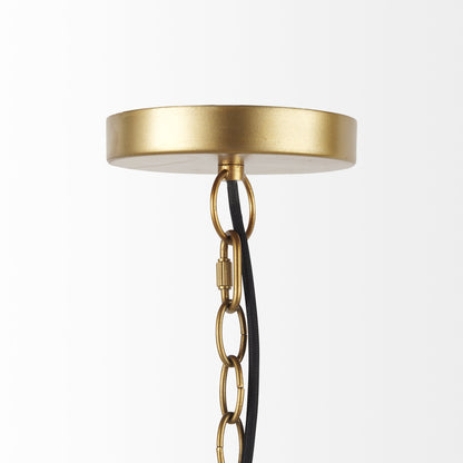 Brown Single Ceiling Light w/ Shades