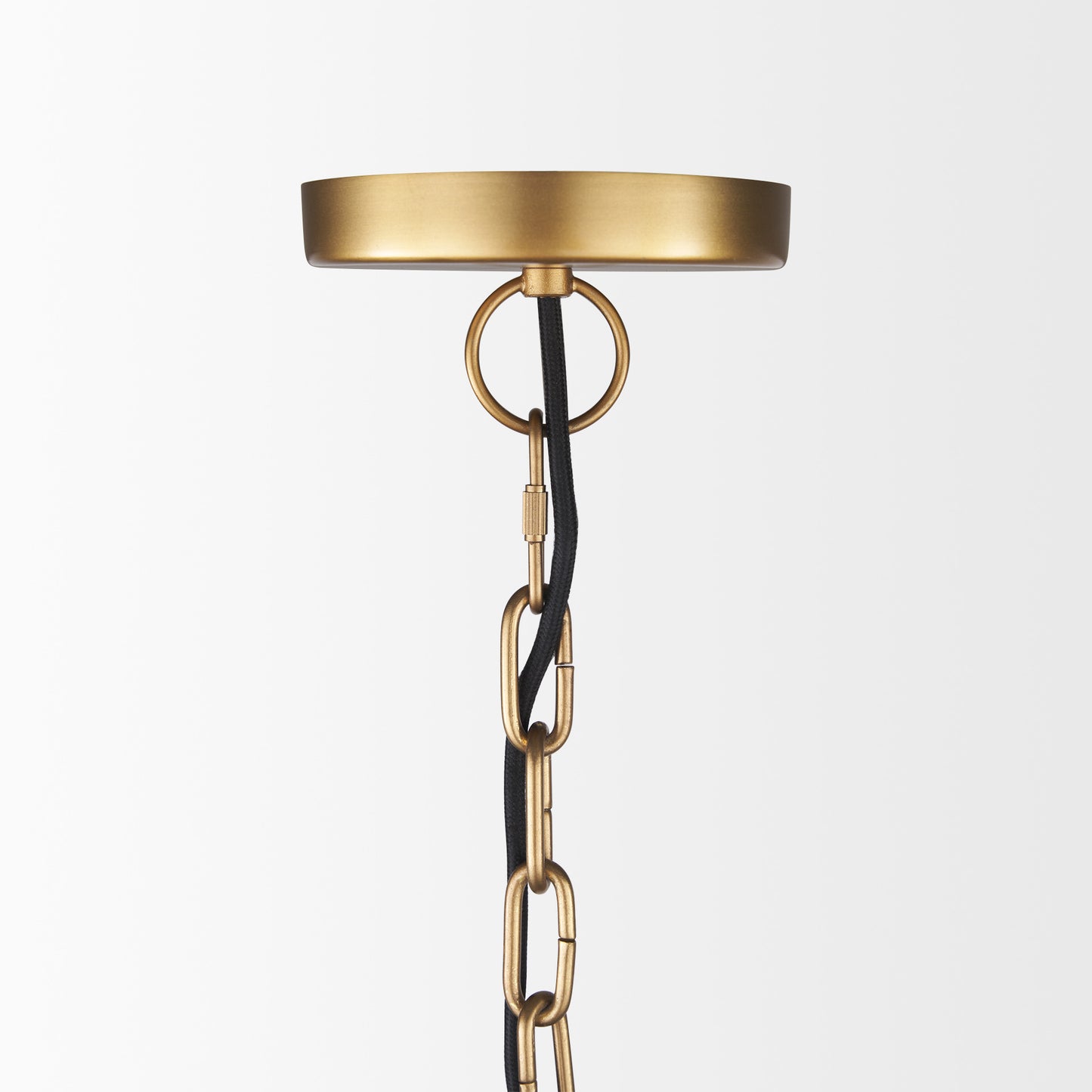 Gold Single Ceiling Light w/ Shades