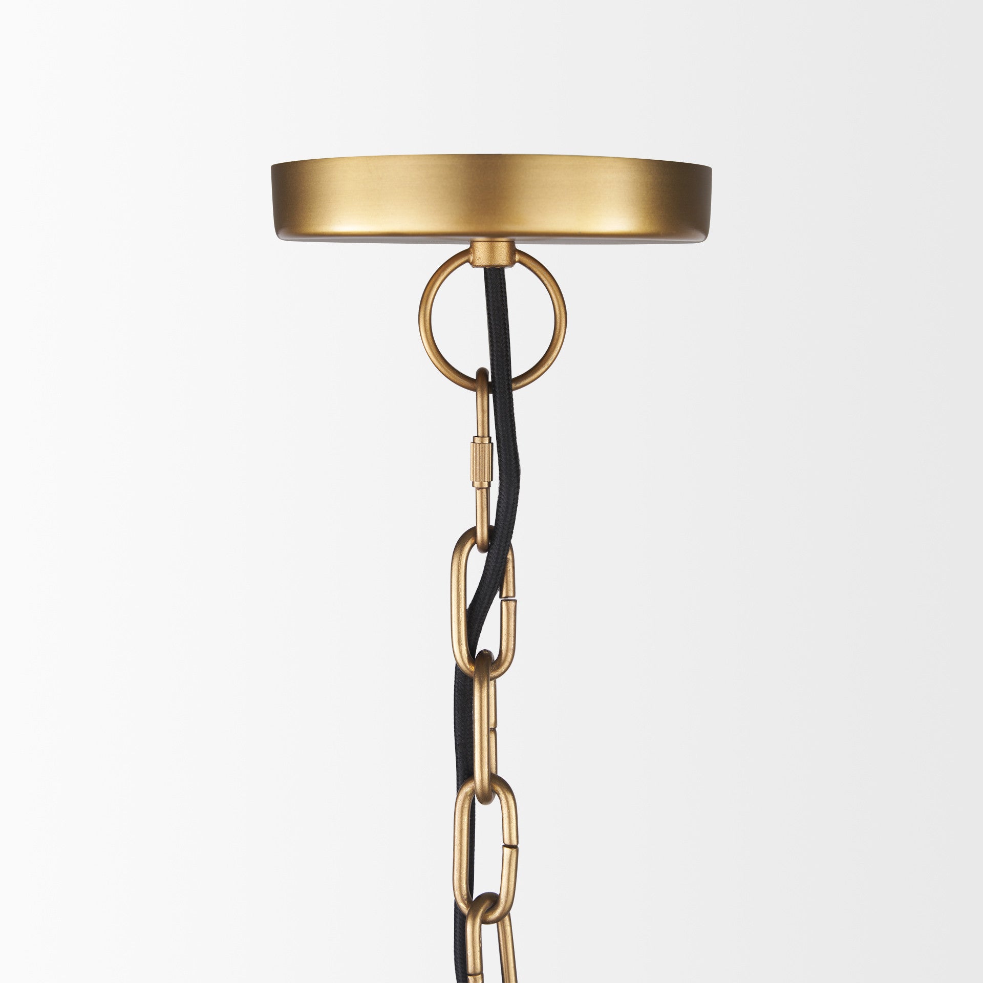 Gold Single Ceiling Light w/ Shades