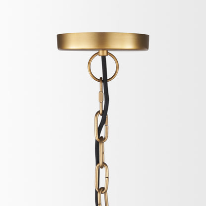 Gold Single Ceiling Light w/ Shades