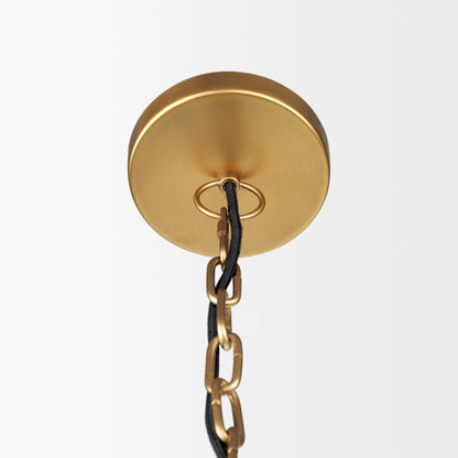 Gold Single Ceiling Light w/ Shades