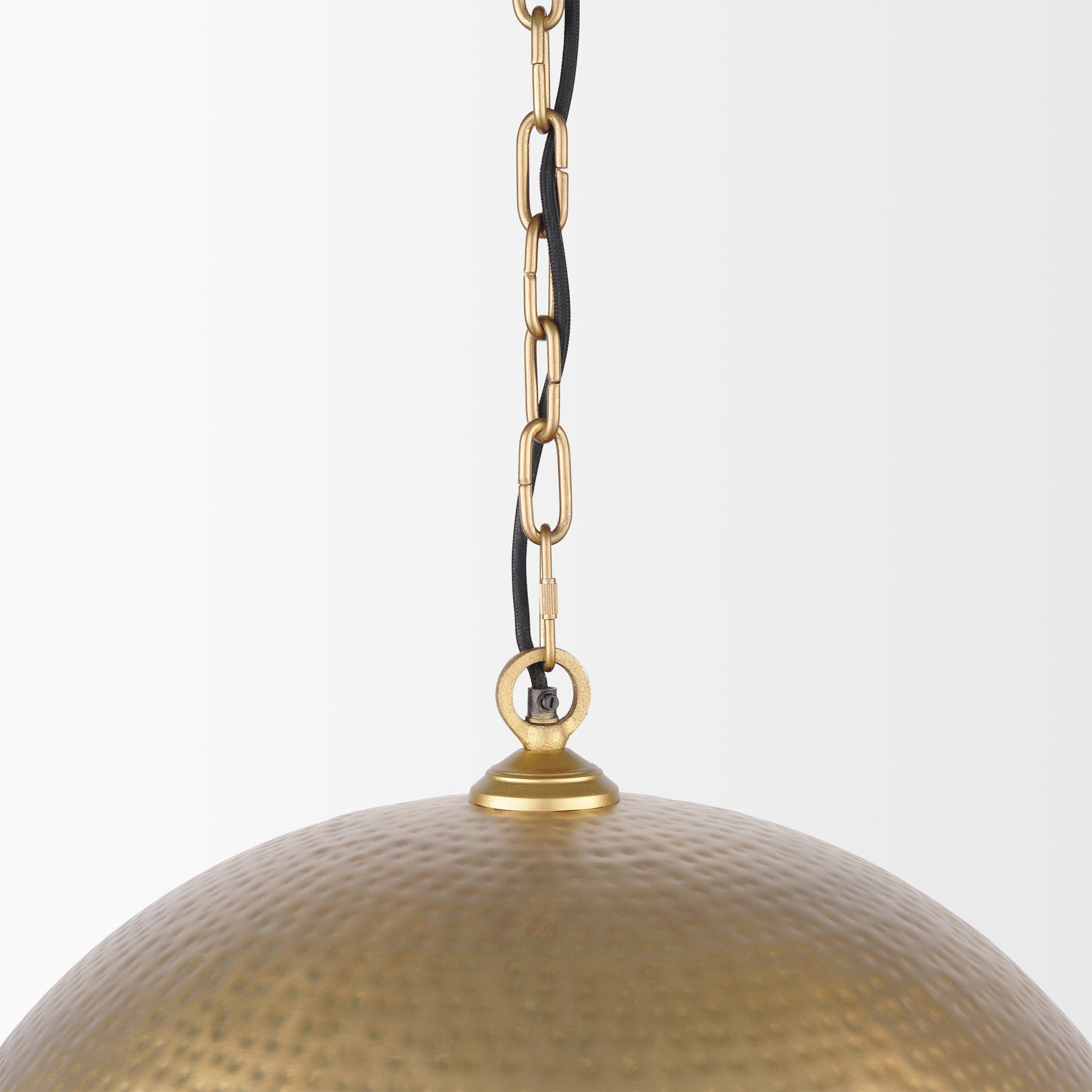 Gold Single Ceiling Light w/ Shades