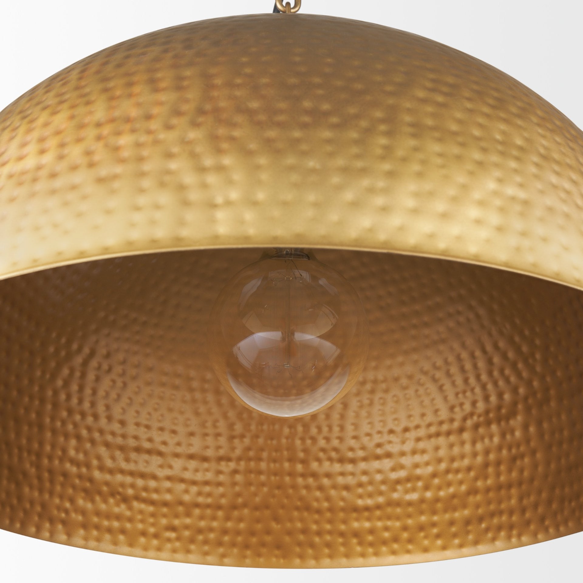Gold Single Ceiling Light w/ Shades