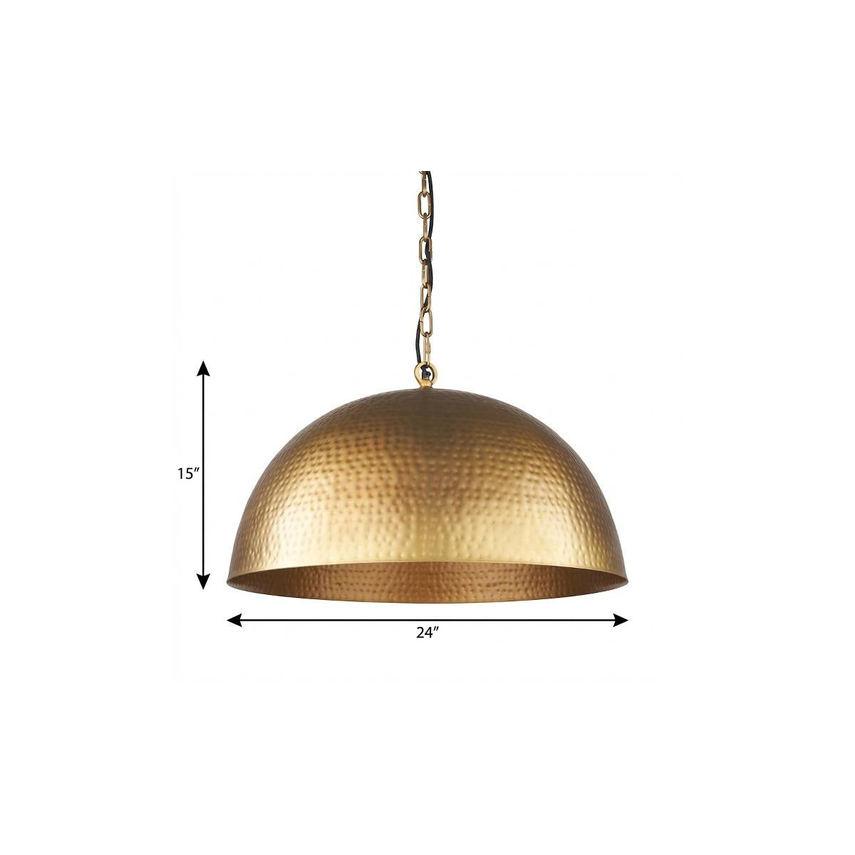Gold Single Ceiling Light w/ Shades