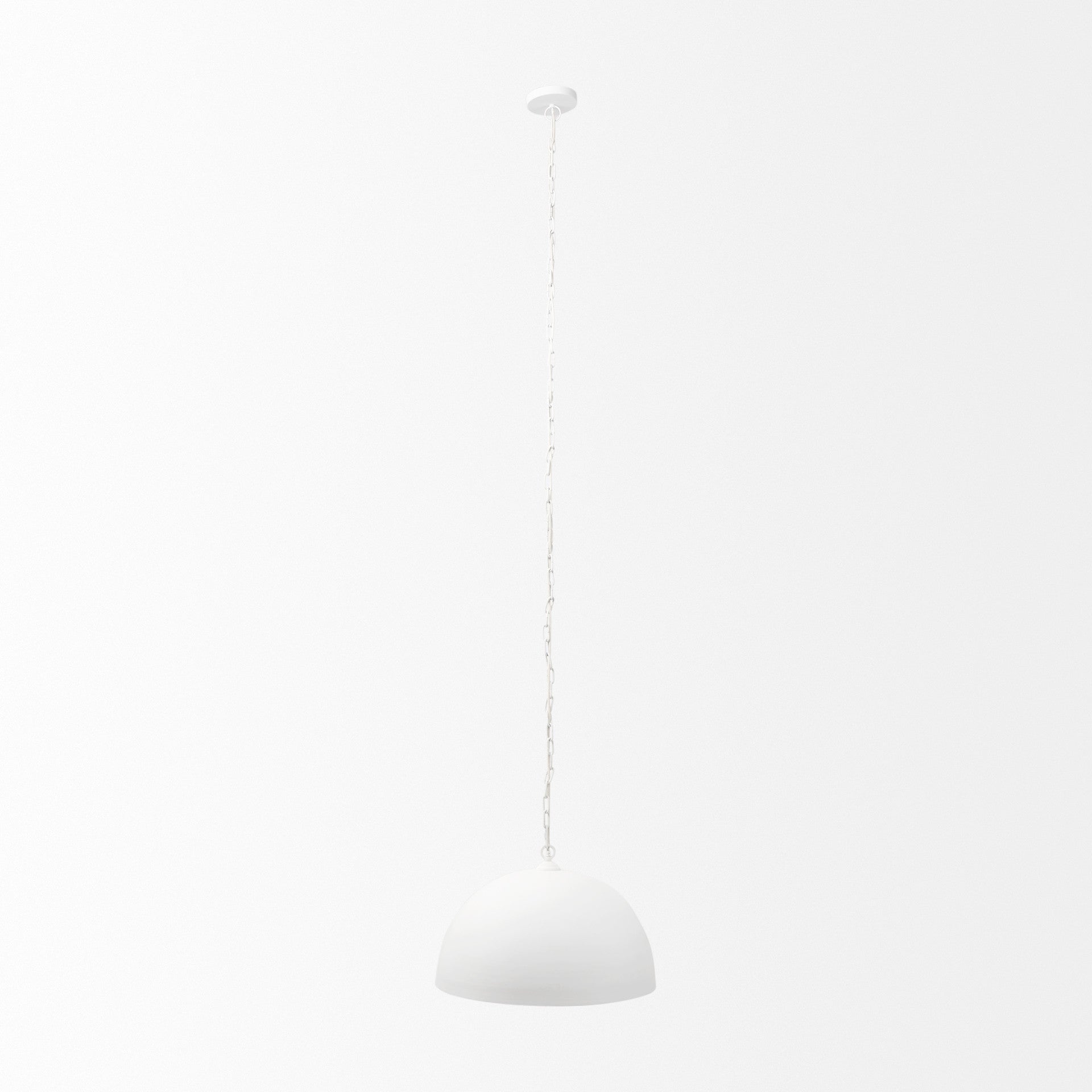 Ellis White Single Ceiling Light w/ Shades
