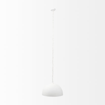 Ellis White Single Ceiling Light w/ Shades
