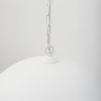 White Single Ceiling Light w/ Shades