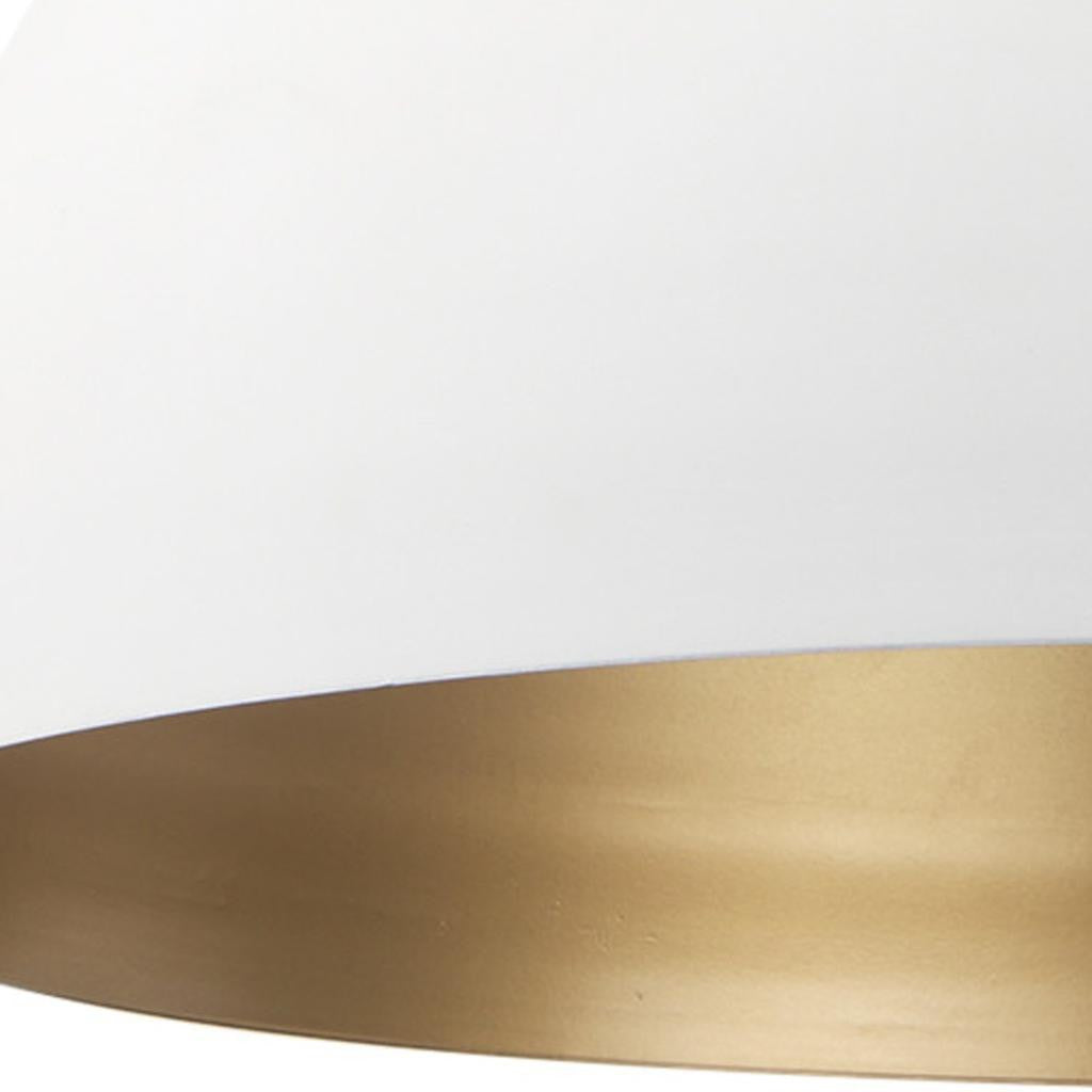 White Single Ceiling Light w/ Shades