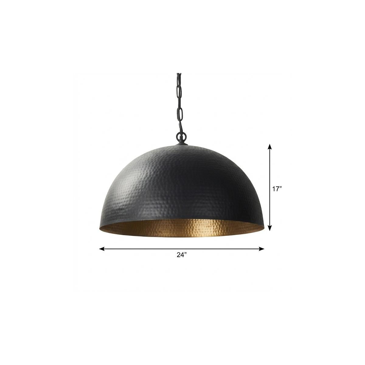 Black Single Ceiling Light w/ Shades