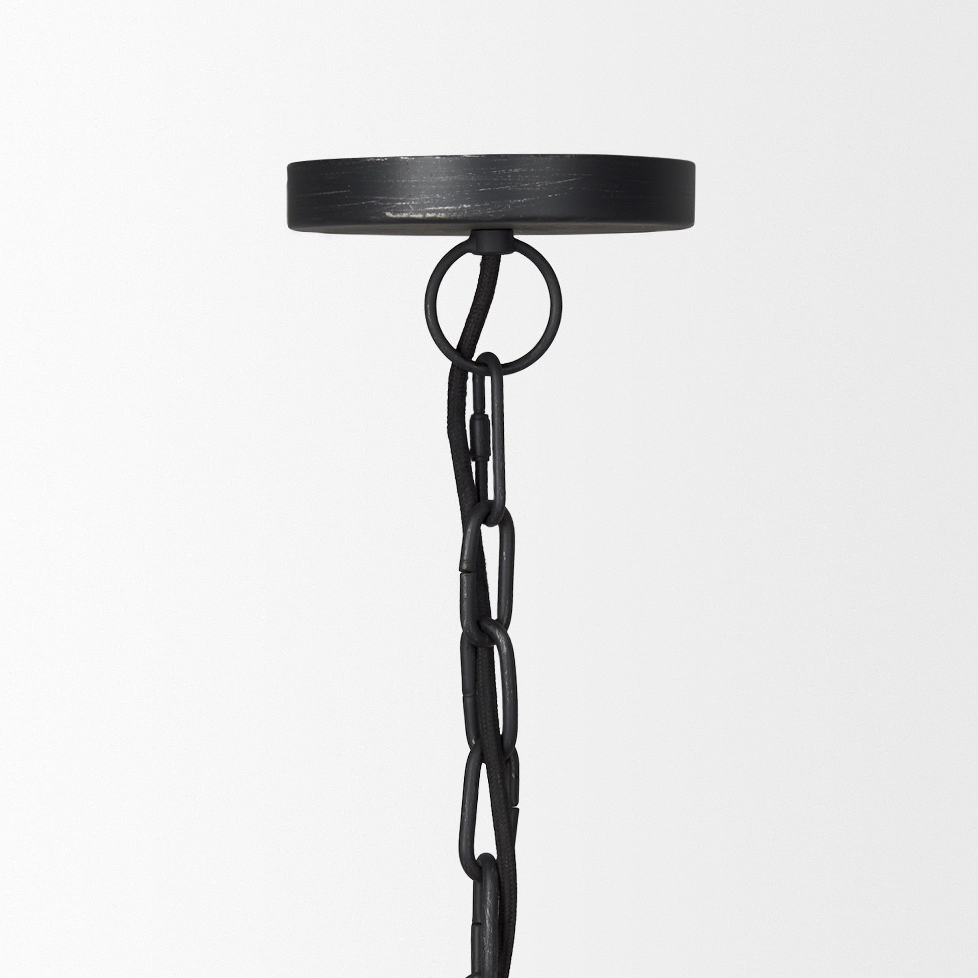 Black Single Ceiling Light w/ Shades