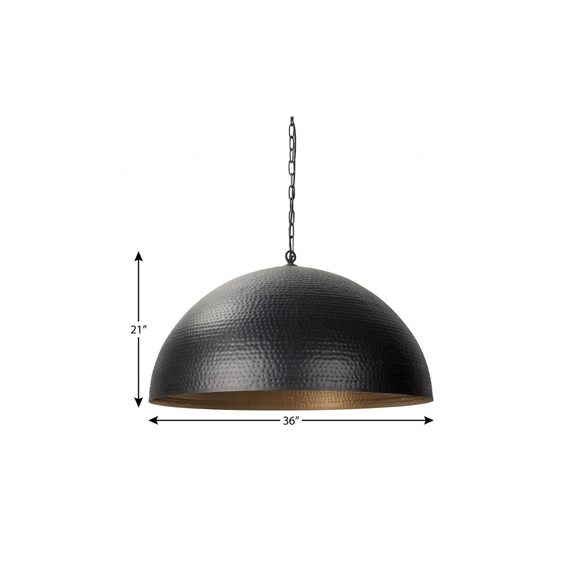 Black Single Ceiling Light w/ Shades