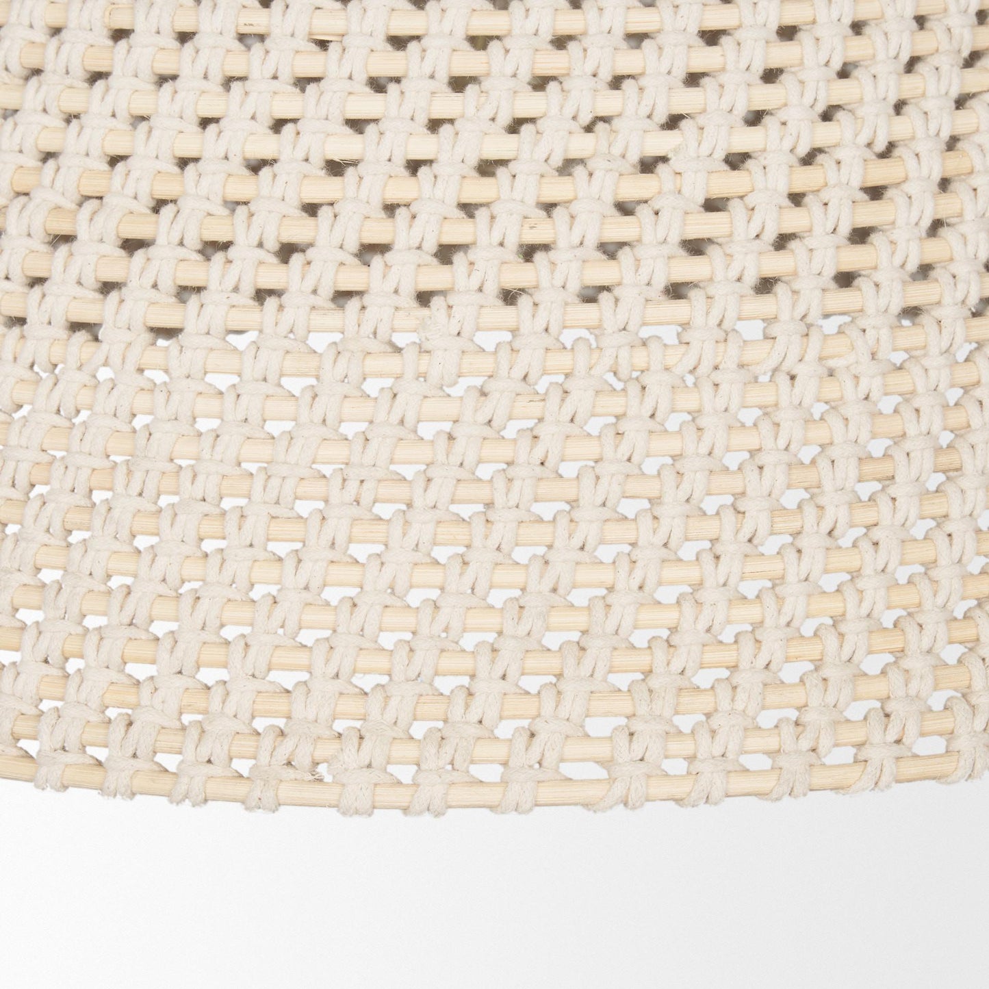 Taupe Single Ceiling Light w/ Cream Shades