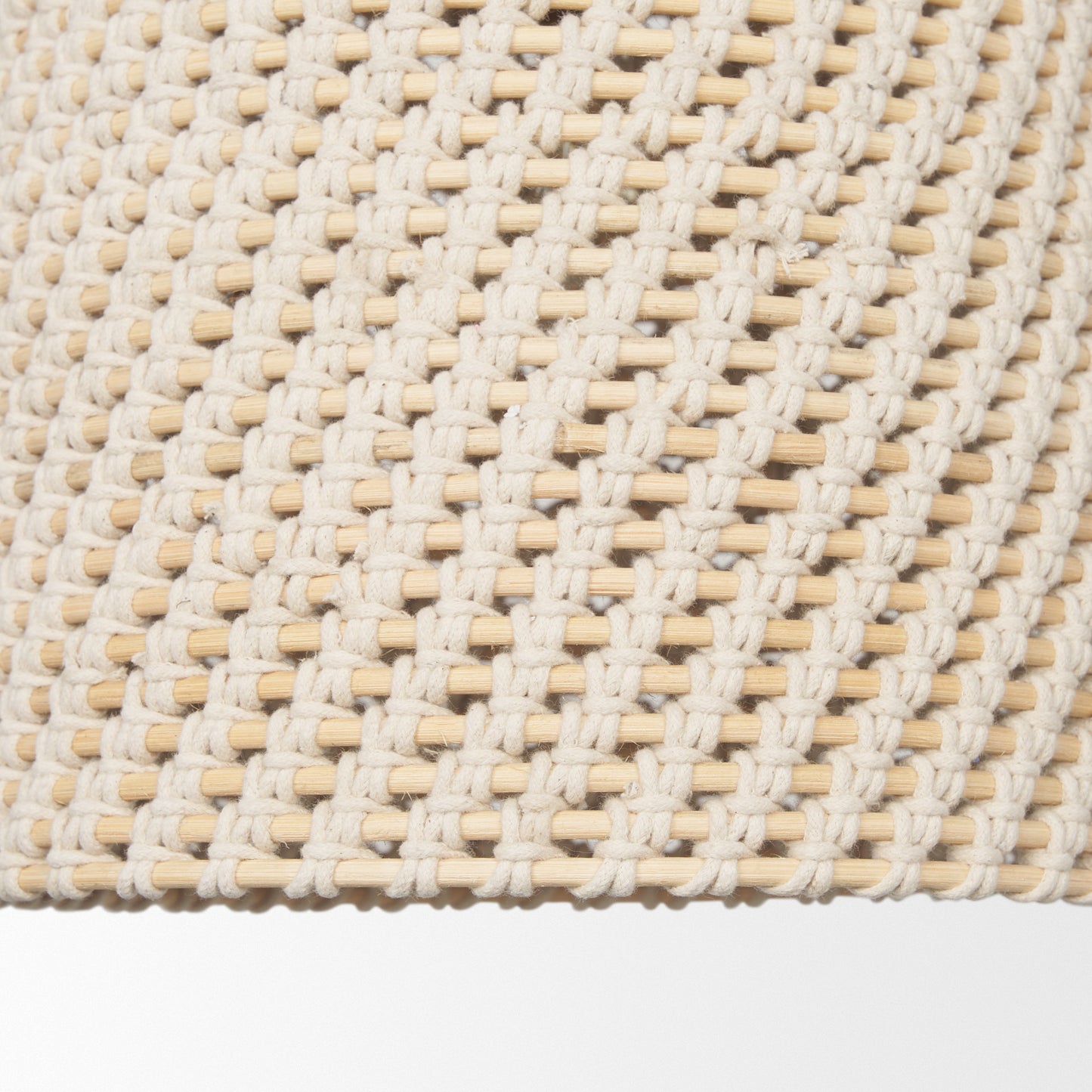 Taupe Single Ceiling Light w/ Cream Shades