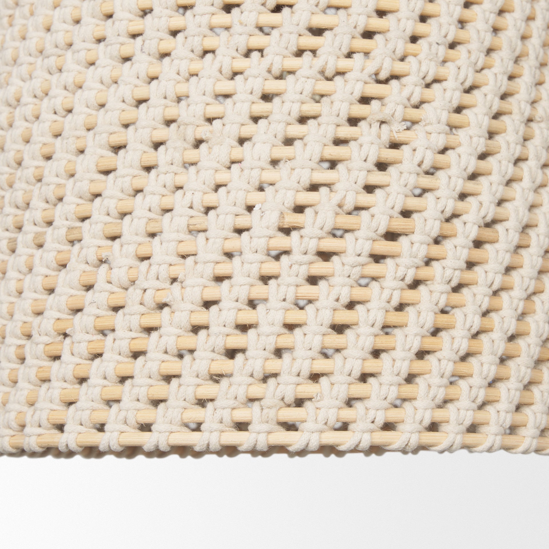 Taupe Single Ceiling Light w/ Cream Shades