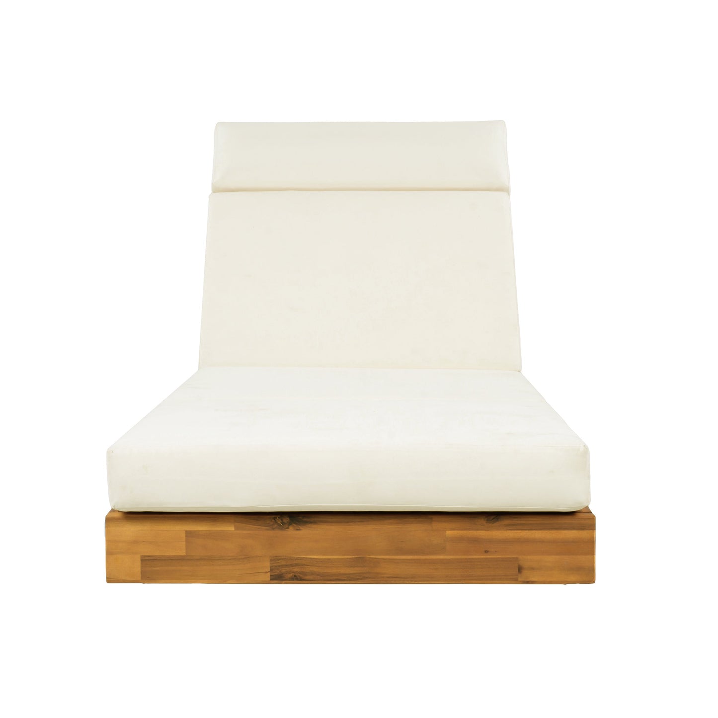 Acacia Wood Outdoor Chaise Lounge