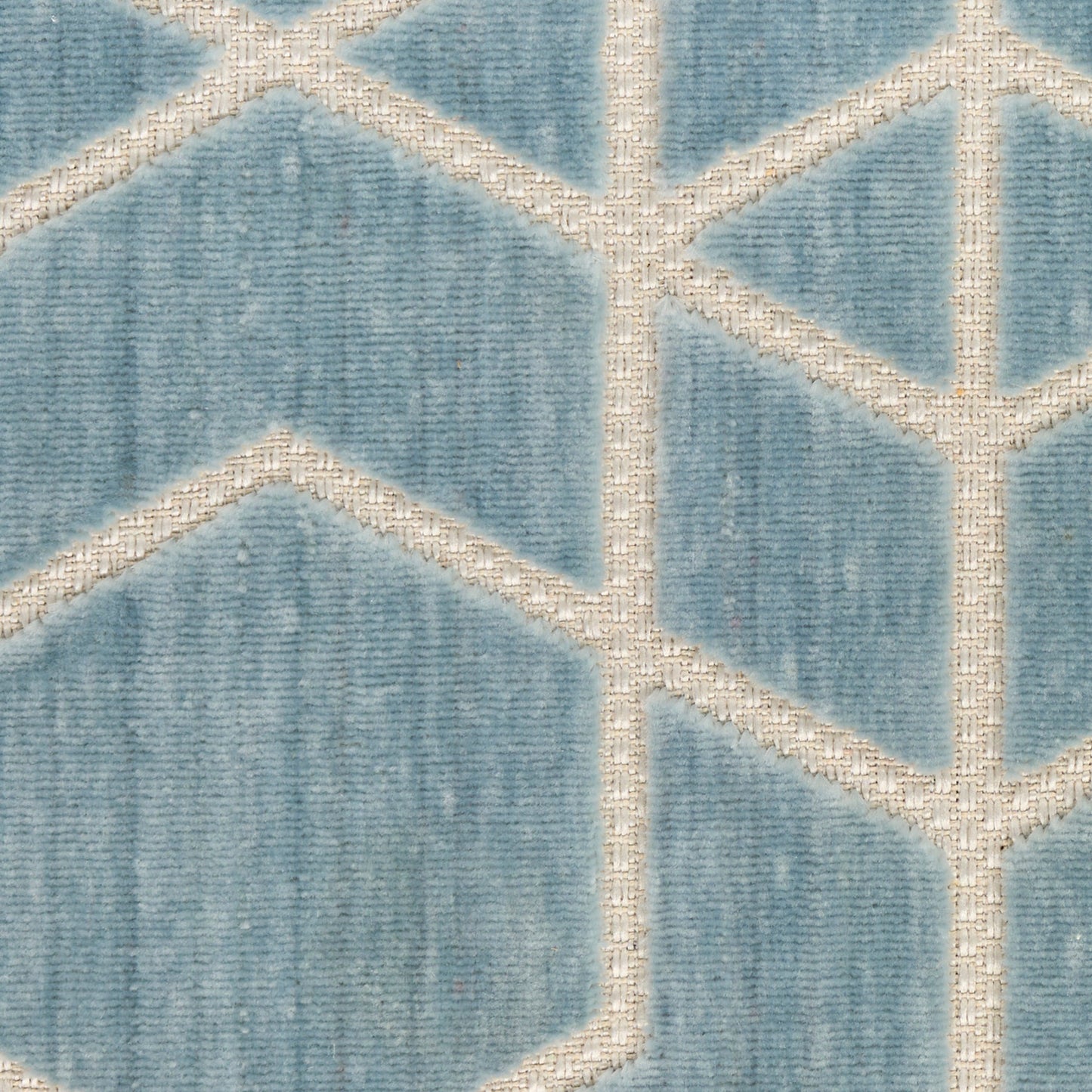 Nourison Charm Blue & Ivory Pet Friendly Machine Washable Rug - Swatch