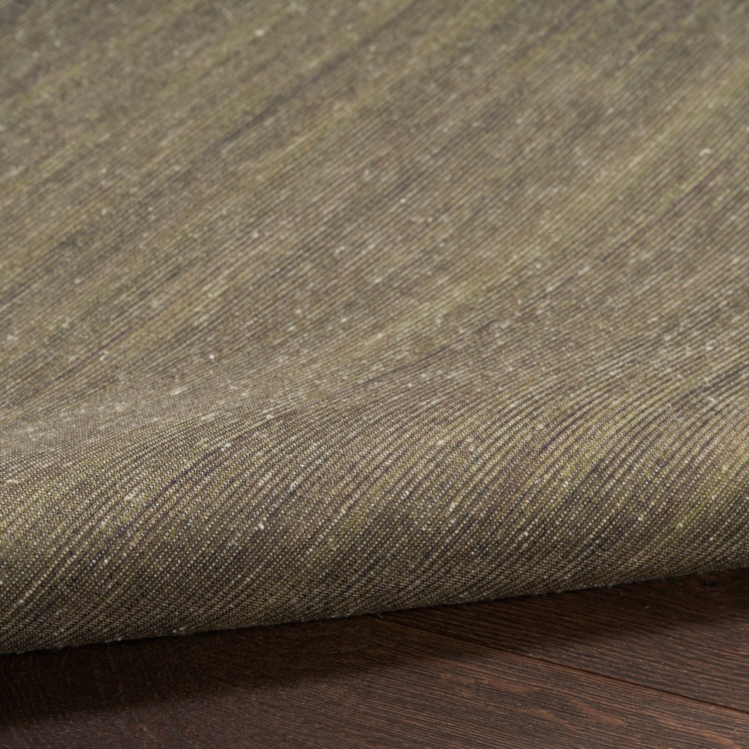 Nourison Essentials Loom Woven Green Machine Washable Rug - Texture