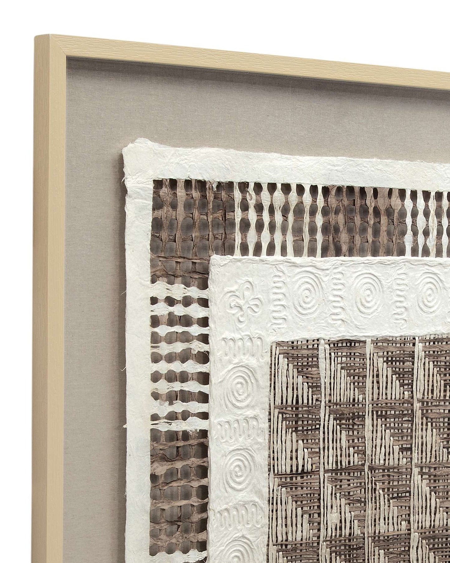 Taughtrope 36" Wall Art in Square Shadowbox with Rice Paper - Additional