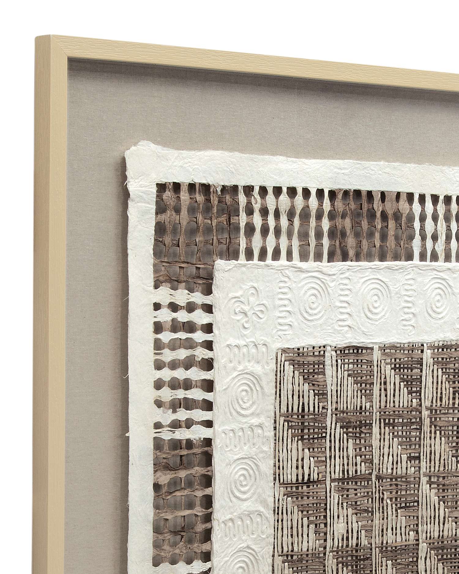 Taughtrope 36" Wall Art in Square Shadowbox with Rice Paper - Additional