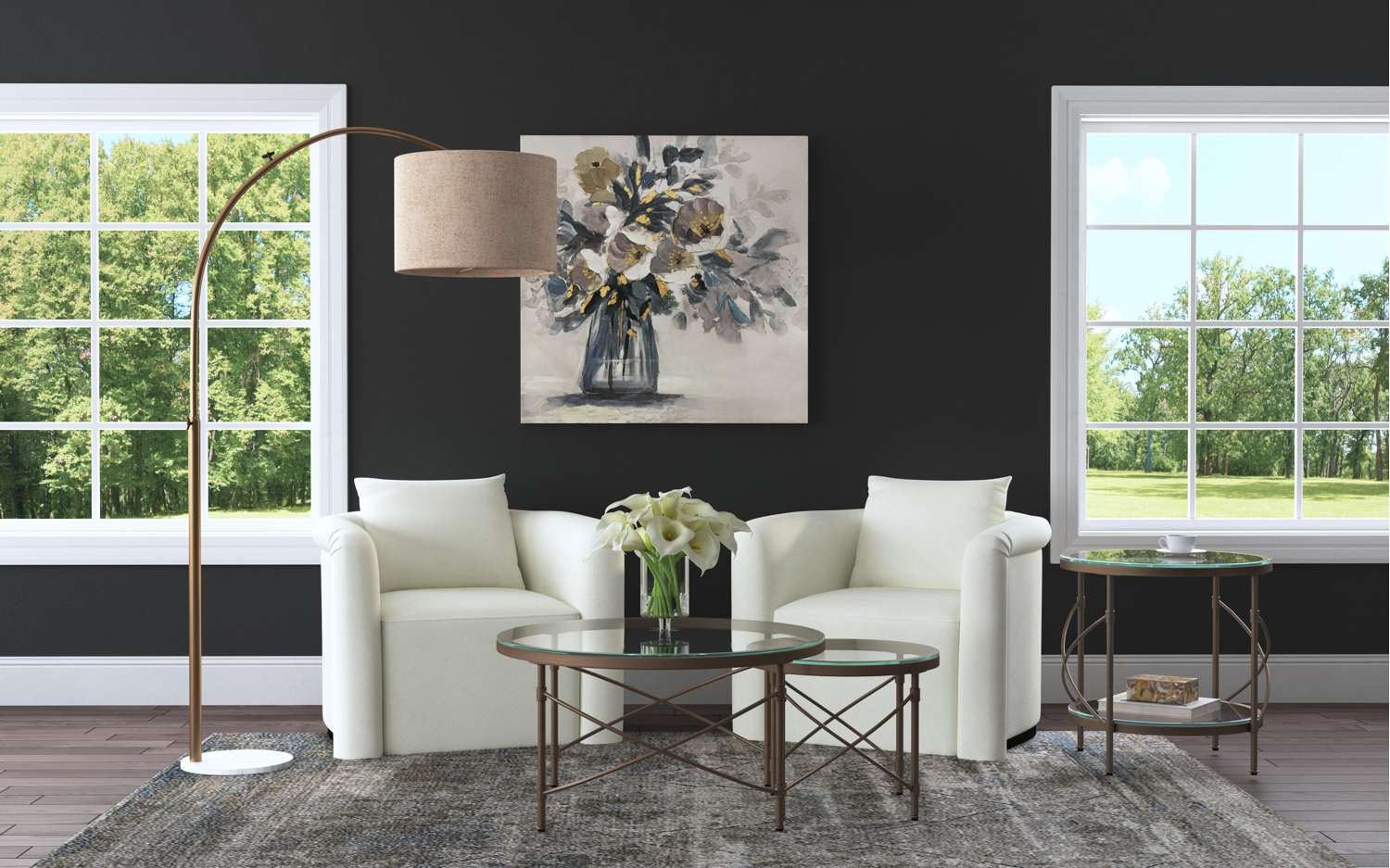 Harrison Round End Table - Room Scene