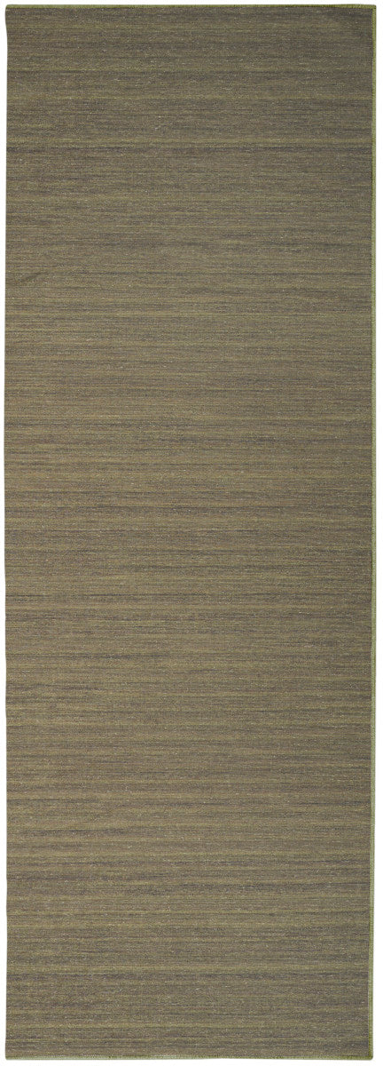 Nourison Essentials Loom Woven Green Machine Washable Rug - 2'2" x 8'