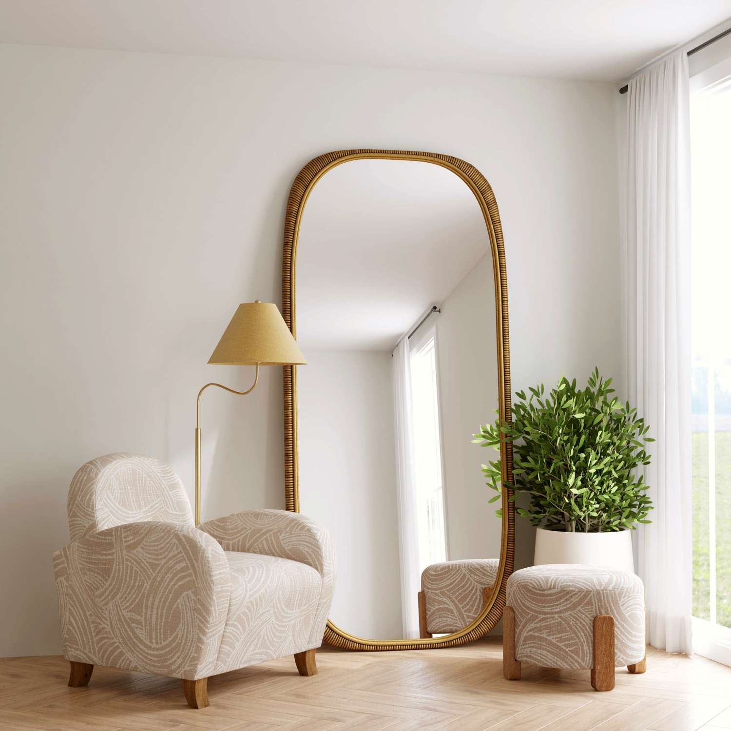 Willow Accent Ottoman - Room Scene