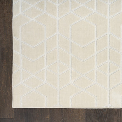 Nourison Charm Ivory Pet Friendly Machine Washable Rug - Corner