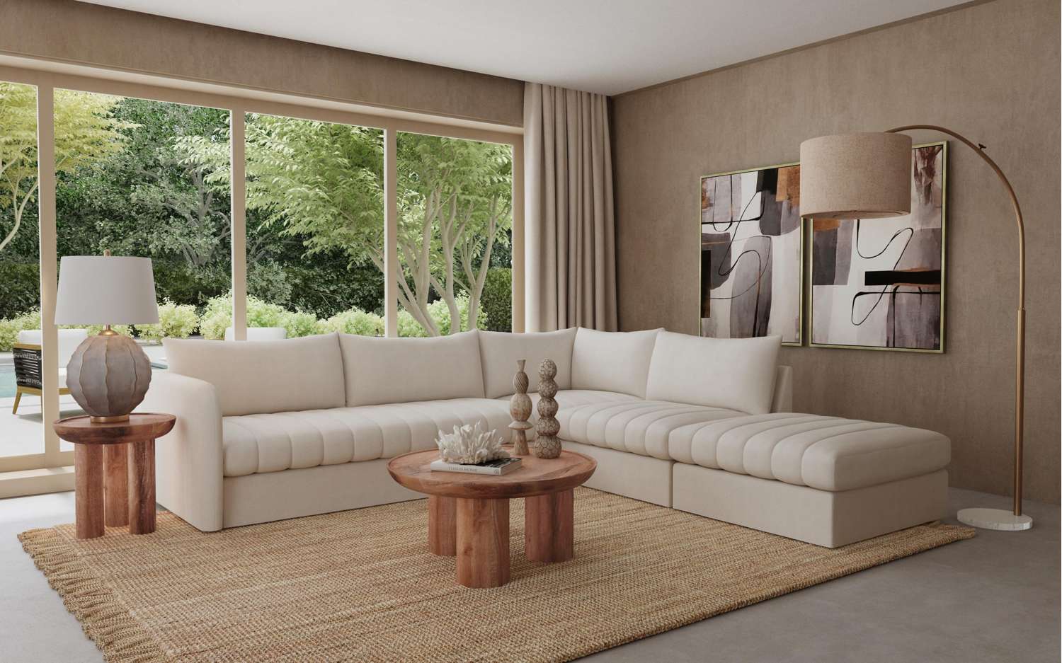Blair Round End Table - Room Scene