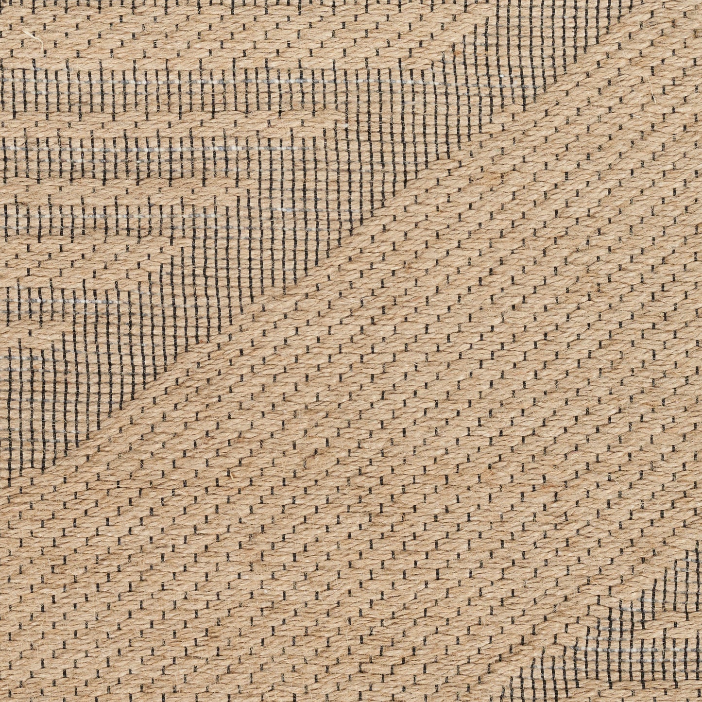 Nourison Jute Loom Woven Natural & Beige Machine Washable Rug - Swatch