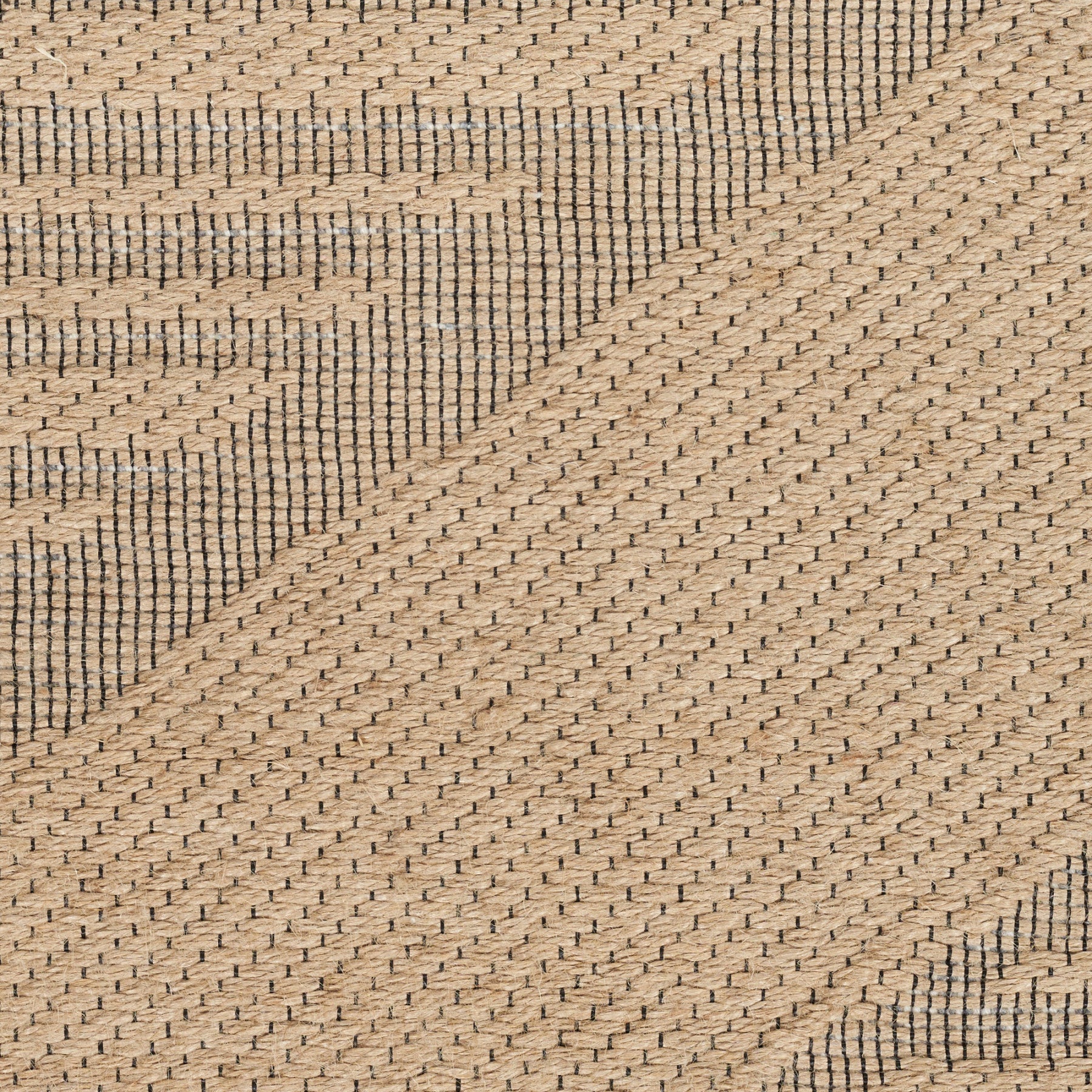 Nourison Jute Loom Woven Natural & Beige Machine Washable Rug - Swatch