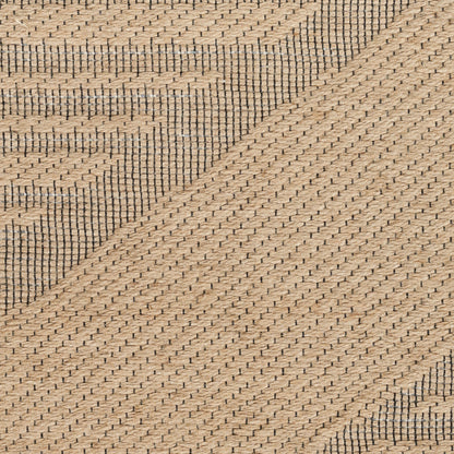 Nourison Jute Loom Woven Natural & Beige Machine Washable Rug - Swatch