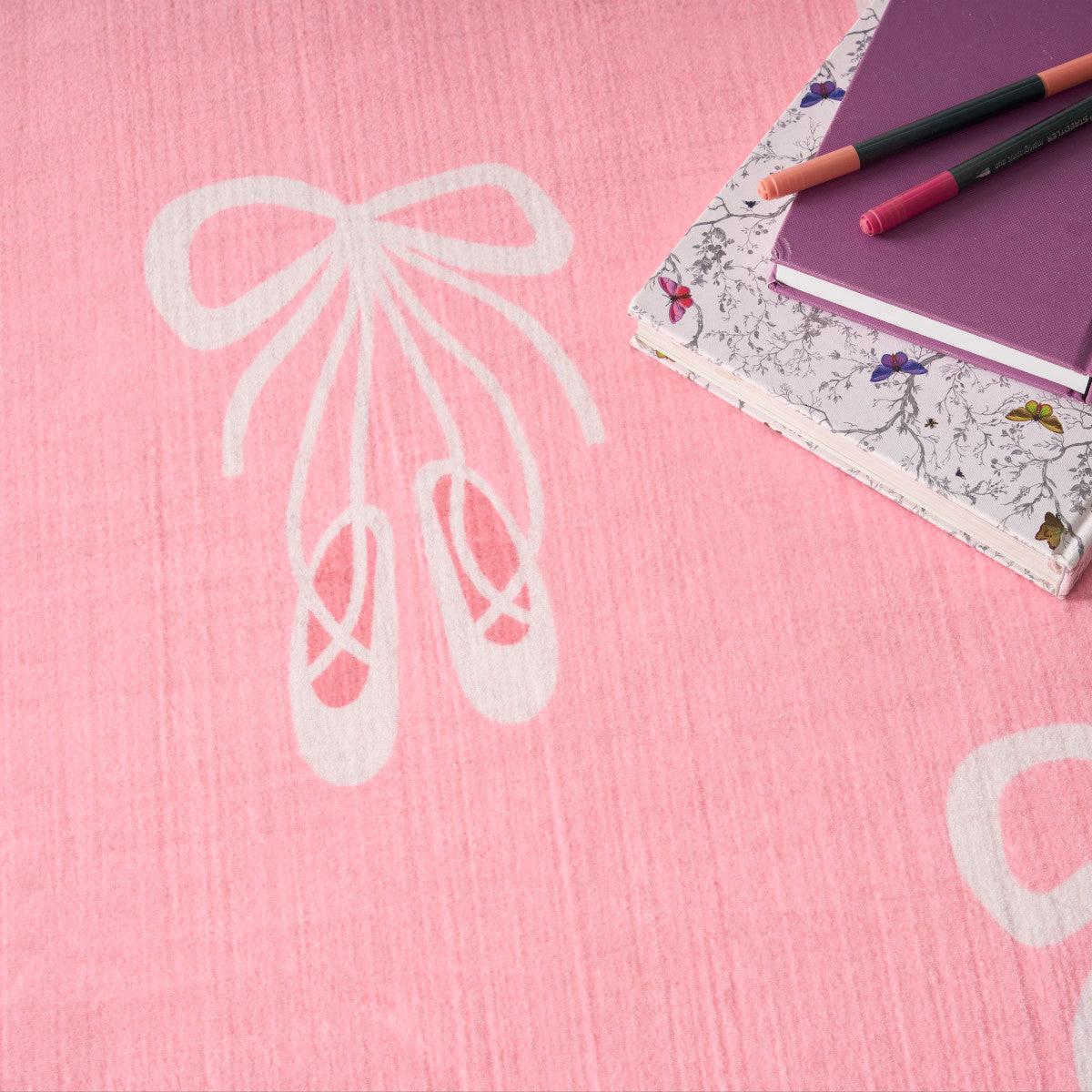 Nourison Imagination Pink Machine Washable Rug - Room Scene