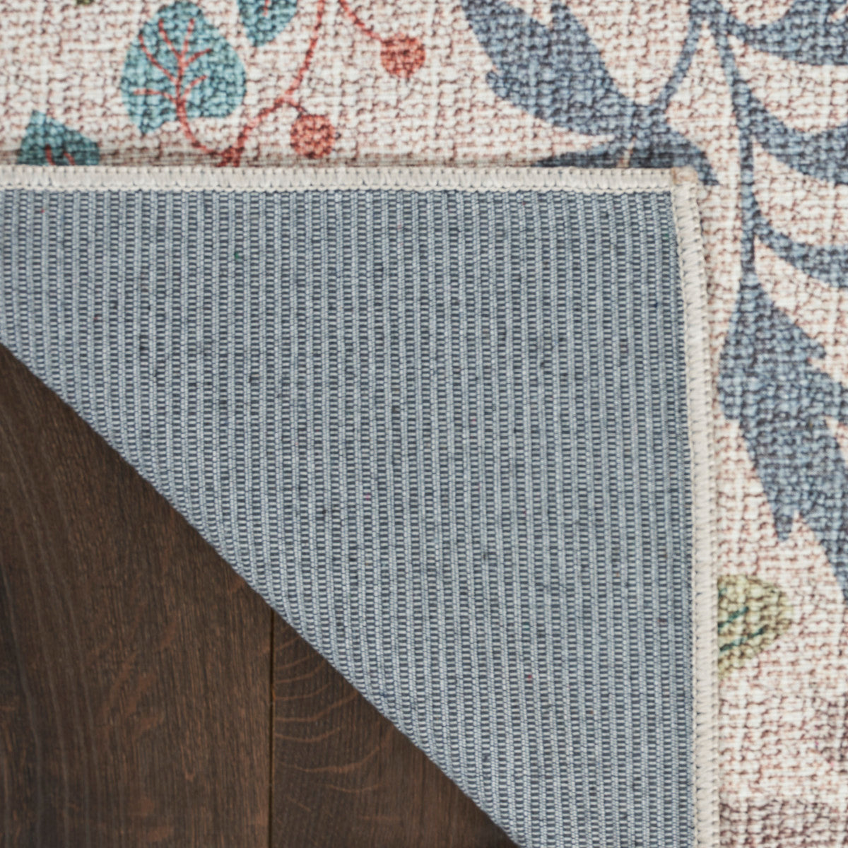 Nourison Cream & Multicolor Machine Washable Rug - Corner