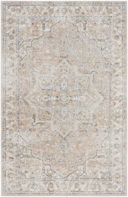 Nourison Astra Beige Pet Friendly Machine Washable Rug - 2'2" x 4'